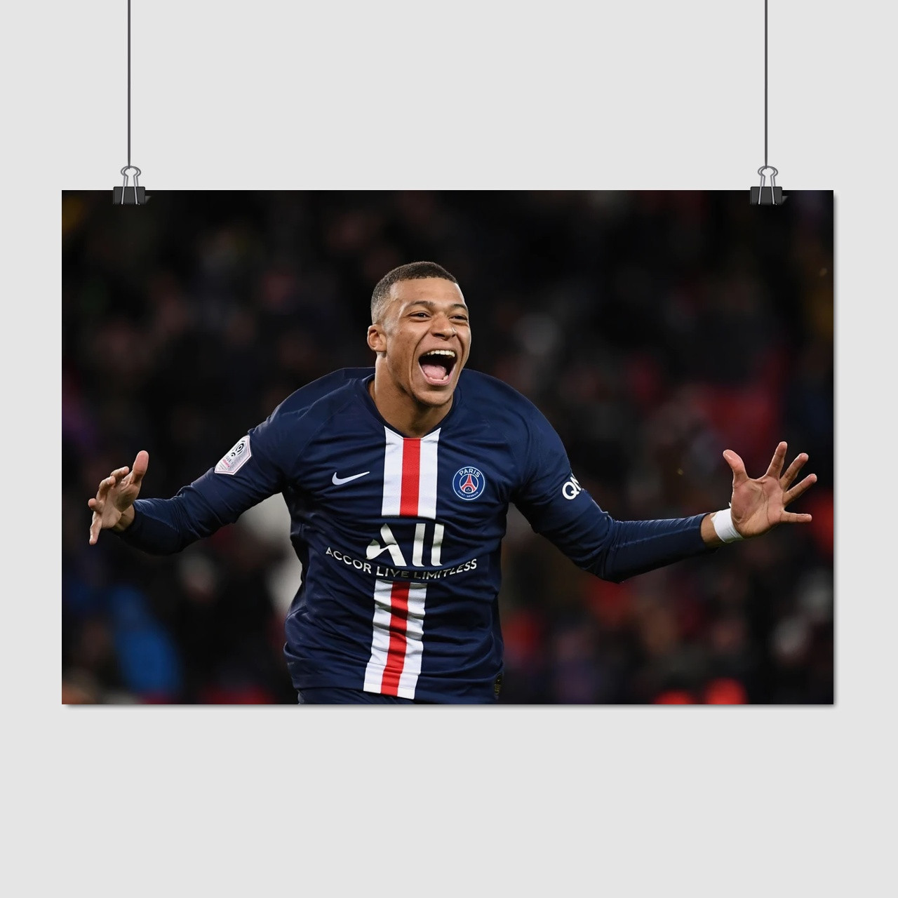 Плакат "Кіліан Мбаппе, футболіст, Kylian Mbappé", 40×60см