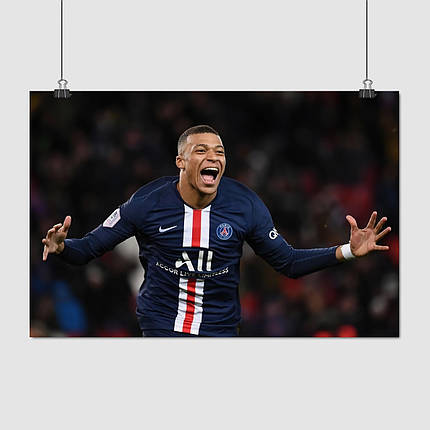 Плакат "Кіліан Мбаппе, футболіст, Kylian Mbappé", 40×60см, фото 1