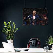 Плакат "Кіліан Мбаппе, футболіст, Kylian Mbappé", 40×60см, фото 3