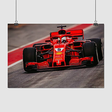 Плакат "Формула-1, Феррарі, Formula One, F1, Ferrari", 38×60см, фото 1
