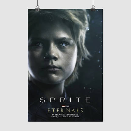 Плакат "Вічні, Спрайт, Лія МакГ'ю, Eternals, Sprite", 60×40см, фото 1