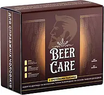 Набір по догляду за тілом, обличчям і бородою для чоловіків Beer Care "Пшеничні Протеїни"