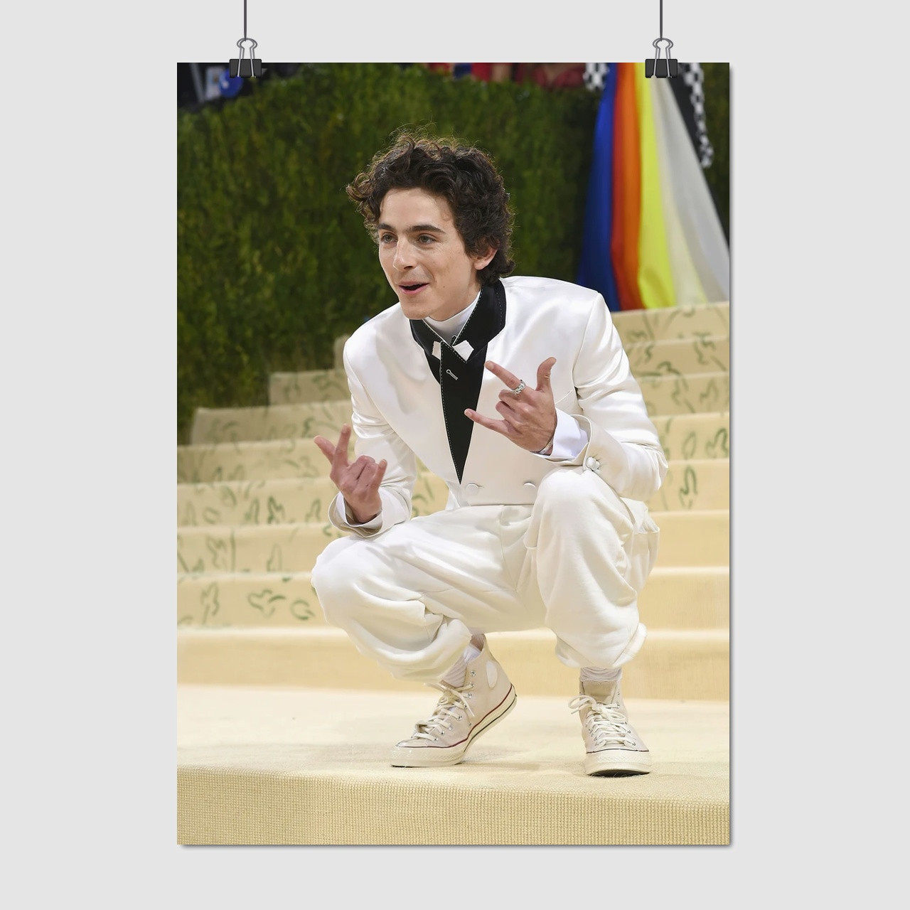 Плакат "Тімоті Шаламе, Timothée Chalamet", 60×43см