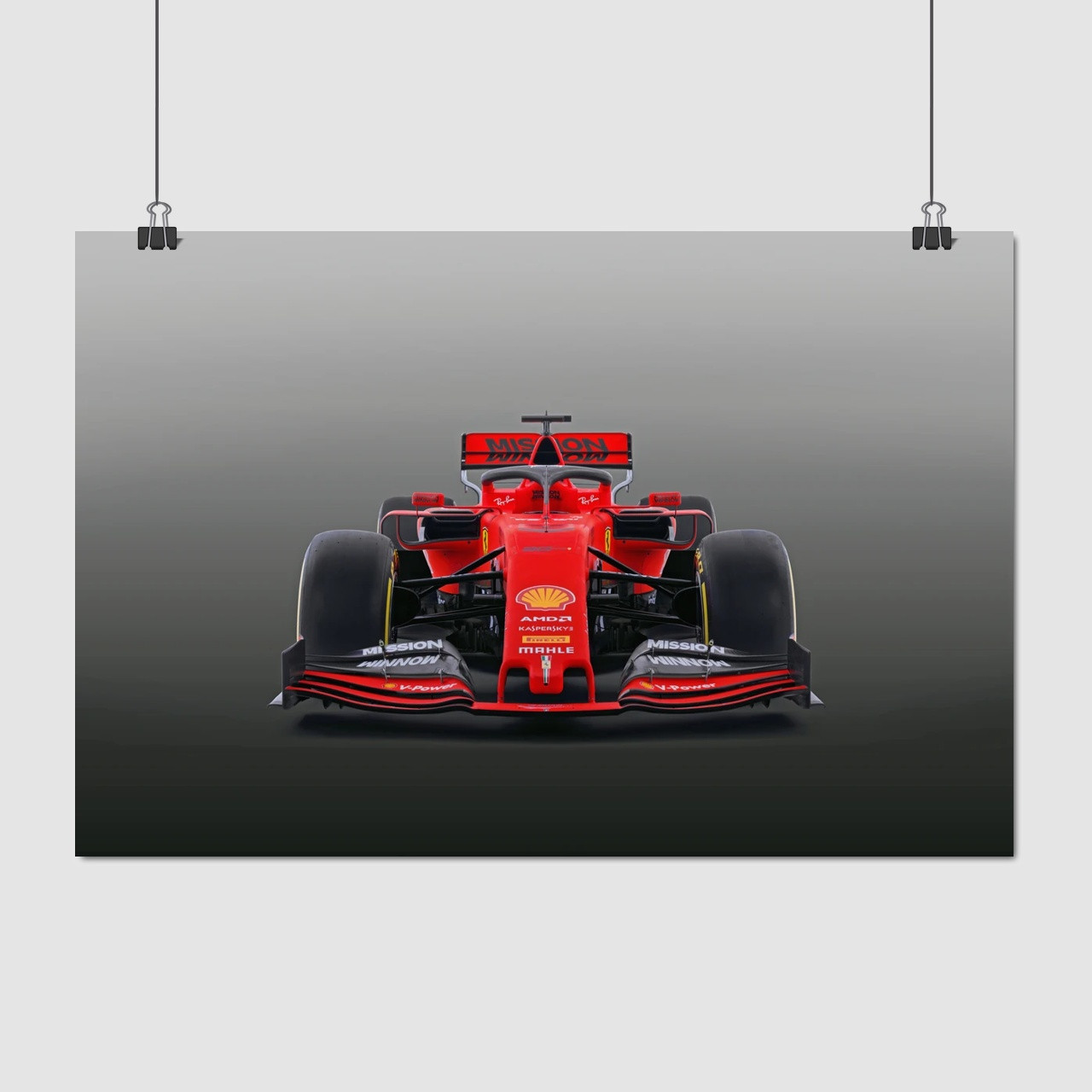 Плакат "Формула-1, Феррарі, Formula One, F1, Ferrari", 40×60см