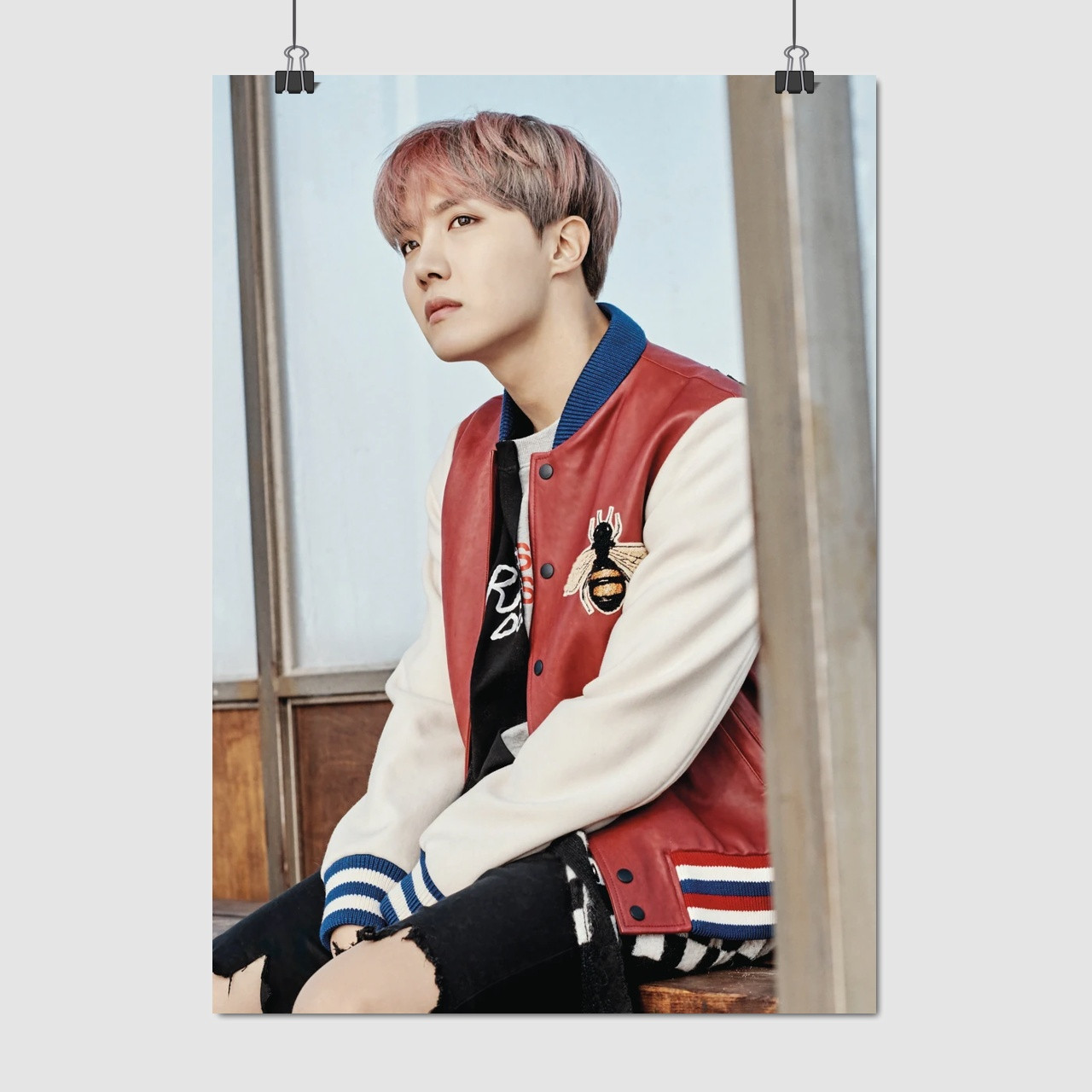 Плакат "БТС, Чон Хосок, Джей-Хоуп, Bangtan Boys, BTS, Jung Hoseok, J-Hope", 60×43см