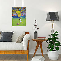 Плакат "Неймар да Сілва, футболіст, Neymar da Silva", 60×43см, фото 4