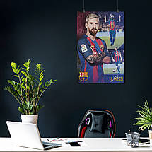 Плакат "Ліонель Мессі, футболіст, Lionel Messi", 60×40см, фото 3