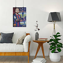 Плакат "Ліонель Мессі, футболіст, Lionel Messi", 60×40см, фото 4