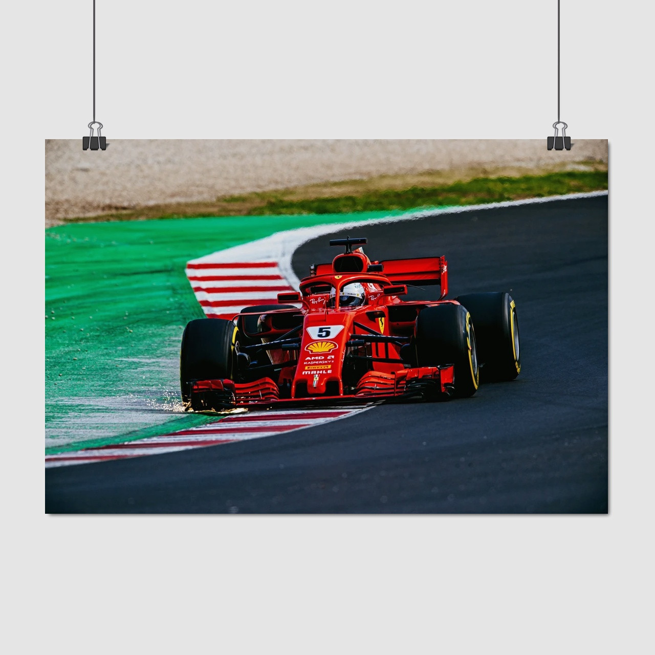 Плакат "Формула-1, Феррарі, Formula One, F1, Ferrari", 40×60см