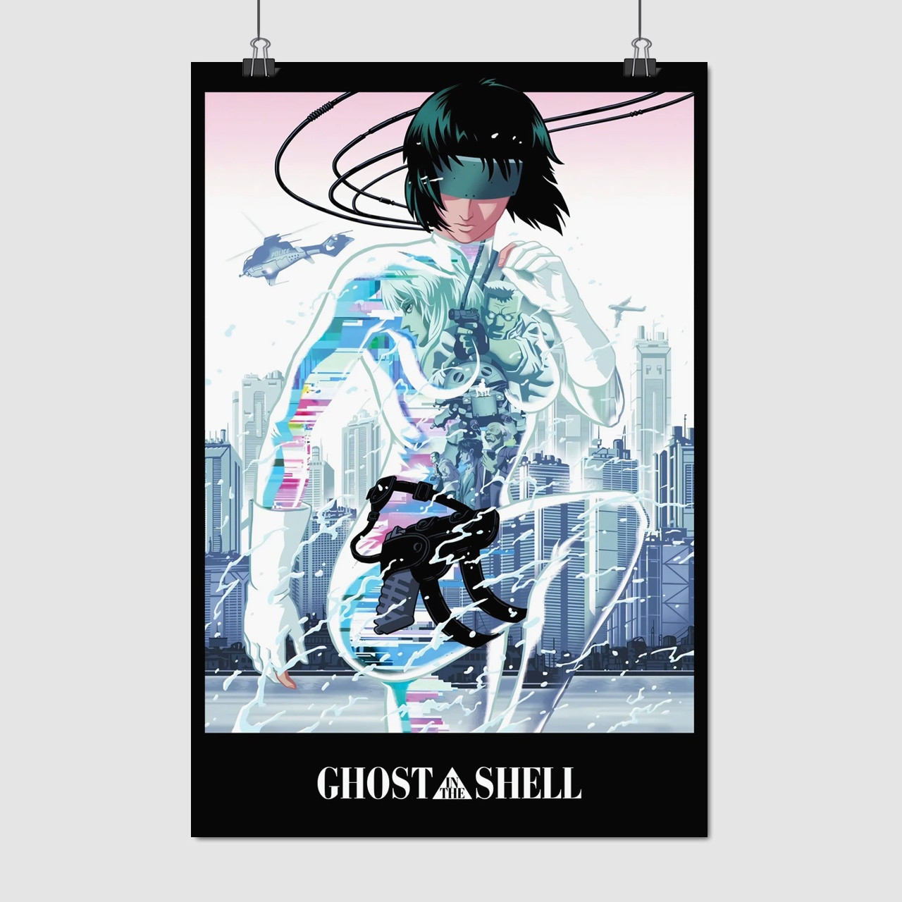 Плакат "Привид у латах, Ghost in the Shell", 60×40см