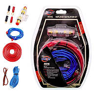 Набор кабелей для установки сабвуфера и усилителя MDK MD-8 комплект акустических проводов в авто
