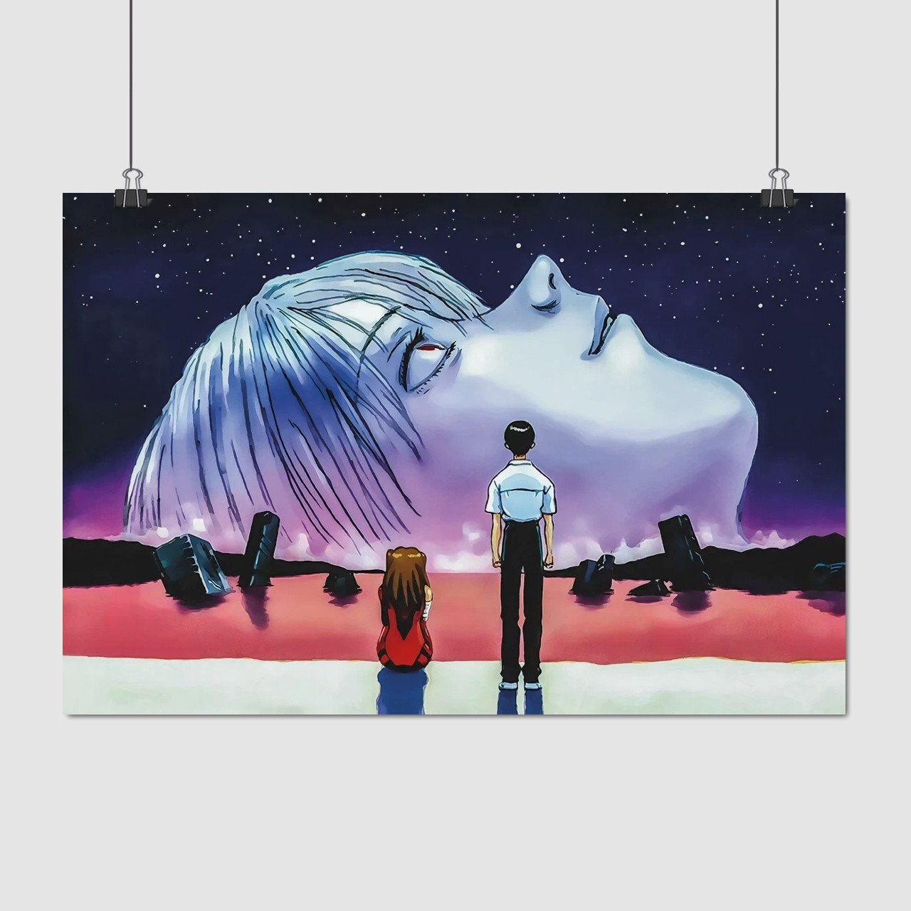 Плакат "Кінець Євангеліона, The End of Evangelion", 40×60см