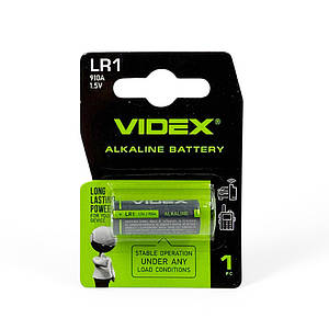 Батарейка LR1 (N/910A) Videx Alkaline (1.5v) 1шт
