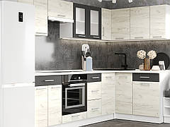 Кухня ЕКО НОВА кутова комплект №2 2.6 х1,4 Зі стільницею