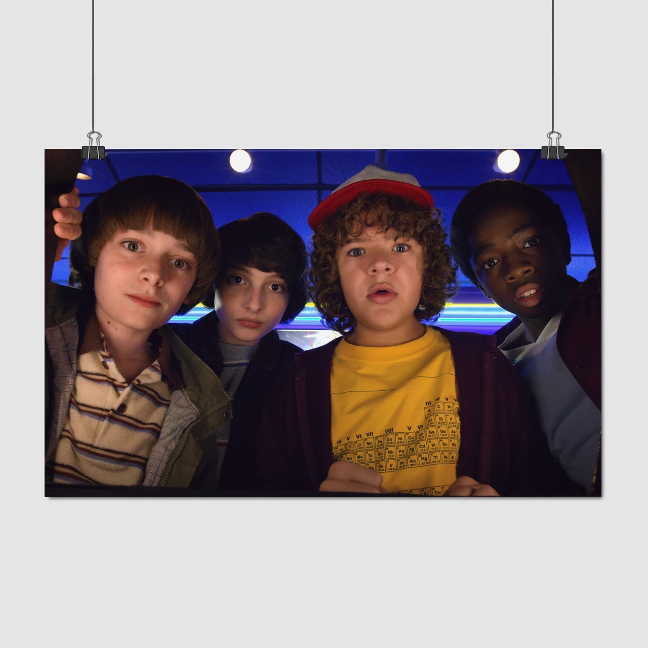 Плакат "Дивні Дива, головні персонажі, Stranger Things", 38×60см