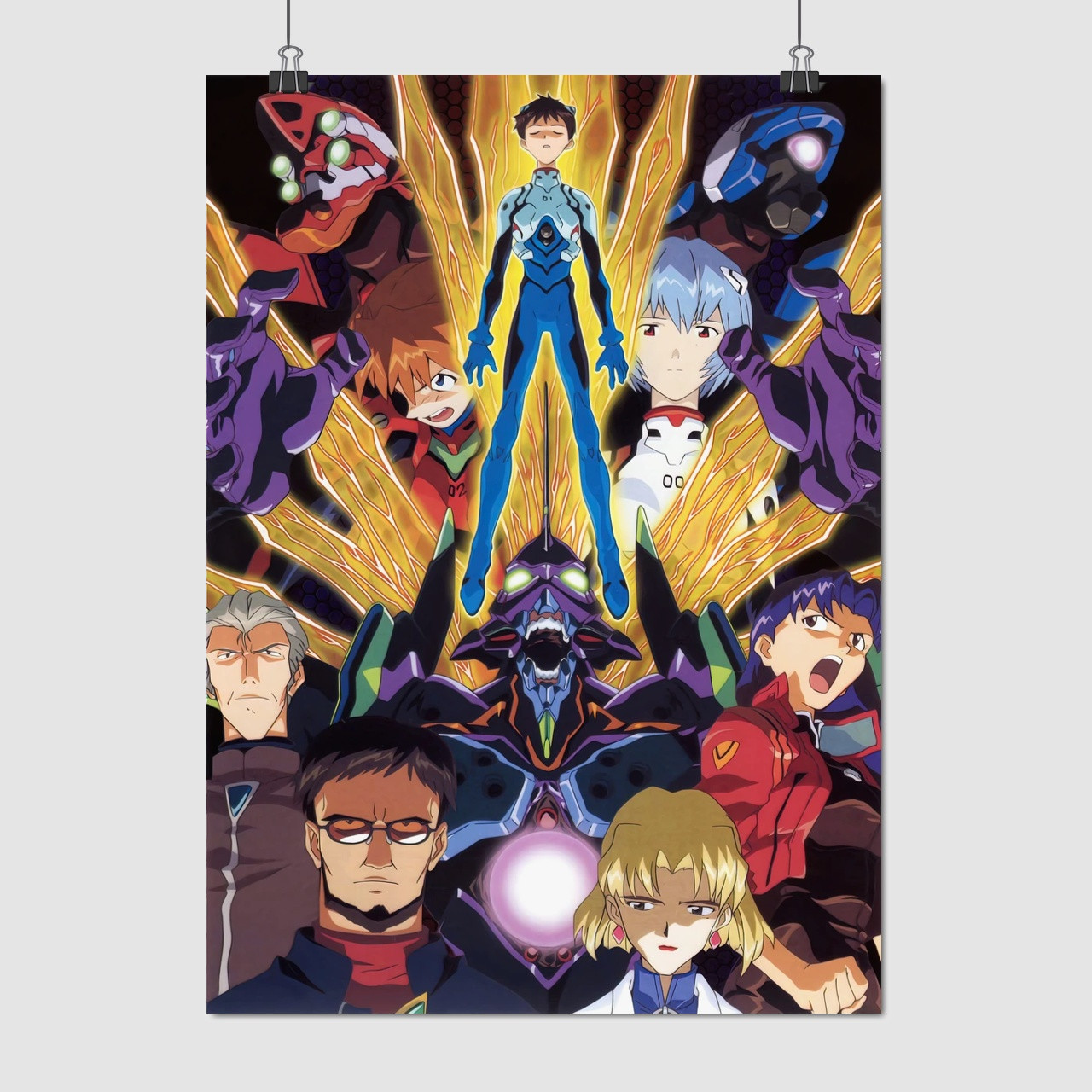Плакат "Євангеліон, Neon Genesis Evangelion", 60×43см