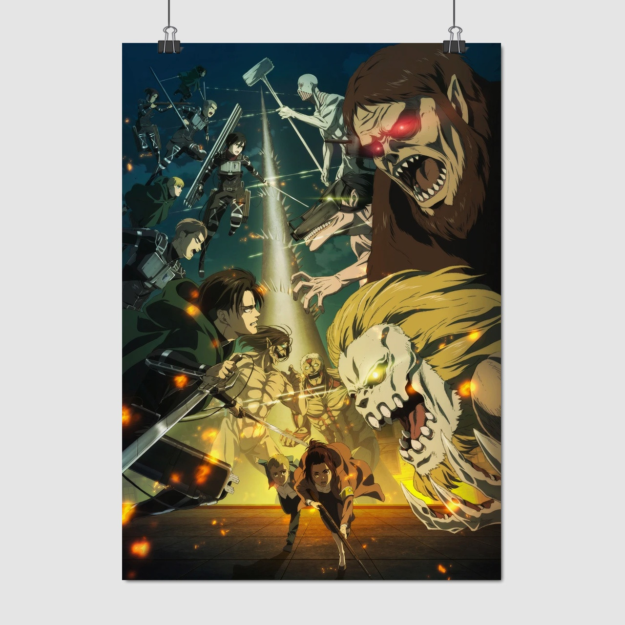 Плакат "Атака на титанів, Attack on Titans", 60×42см