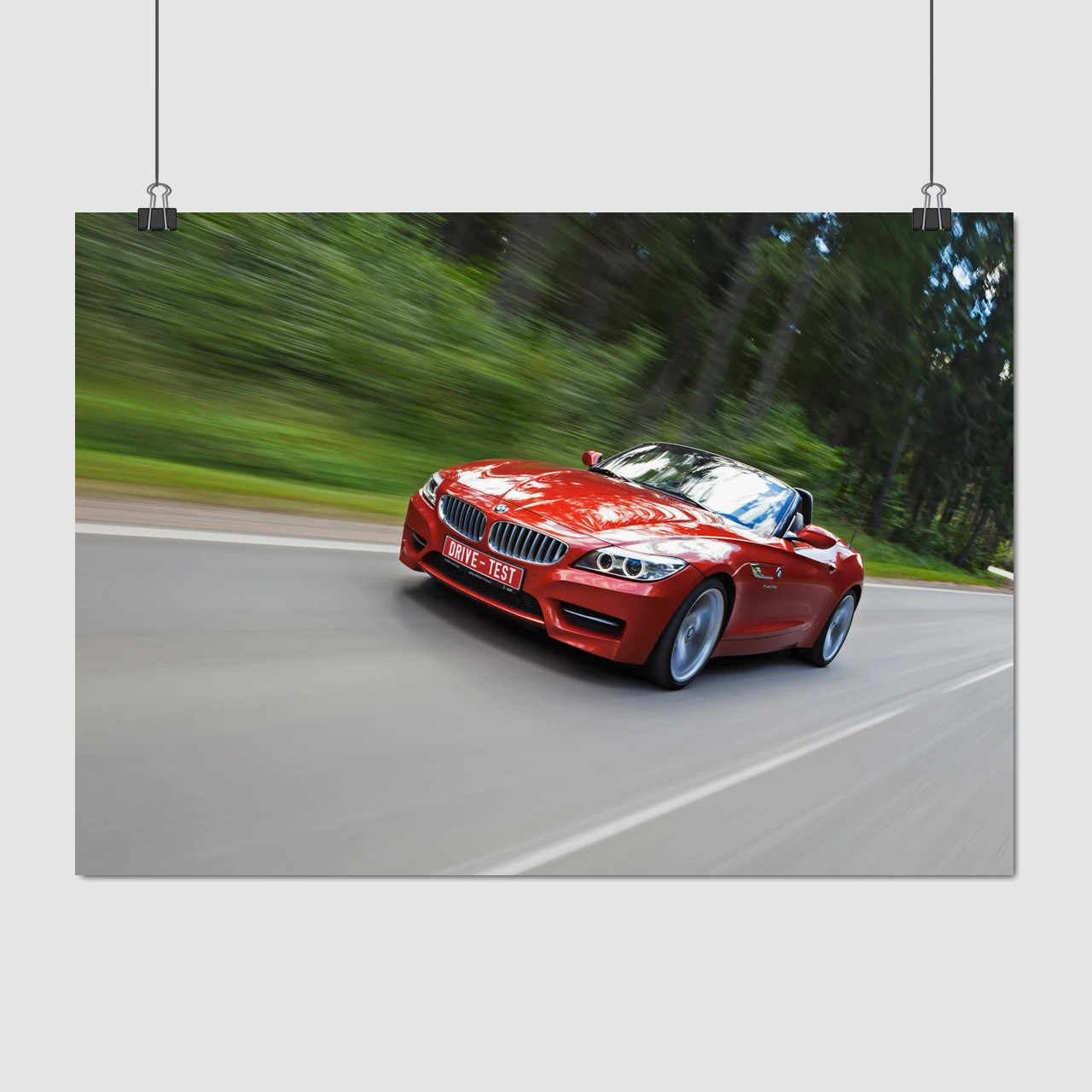 Плакат "Родстер BMW Z4", 43×60см