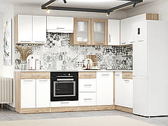 Кухня ЕКО НОВА кутова комплект №2 2.6 х1,4 м Без стільниці