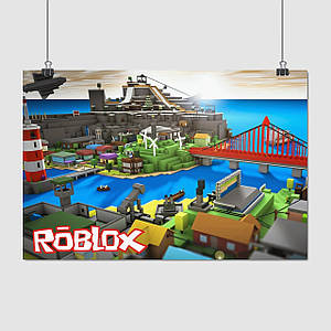 Плакат "Роблокс, Roblox", 40×60см