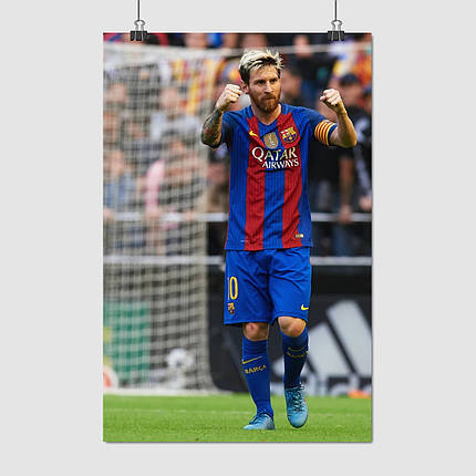 Плакат "Ліонель Мессі, футболіст, Lionel Messi", 60×39см, фото 1