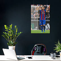 Плакат "Ліонель Мессі, футболіст, Lionel Messi", 60×39см, фото 3