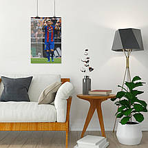 Плакат "Ліонель Мессі, футболіст, Lionel Messi", 60×39см, фото 4