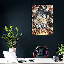 Плакат "Атака на титанів, Attack on Titans", 60×42см, фото 4