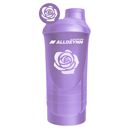 Шейкер AllNutrition Alldeynn Shaker 600+350 мл Violet, фото 1