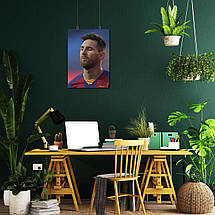 Плакат "Ліонель Мессі, футболіст, Lionel Messi", 60×43см, фото 5