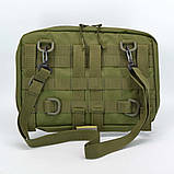 Сумка-підсумок чохол для планшета 10-12 дюймів олива Моллі, фото 6