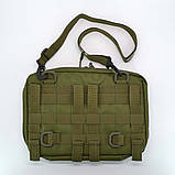 Сумка-підсумок чохол для планшета 10-12 дюймів олива Моллі, фото 2