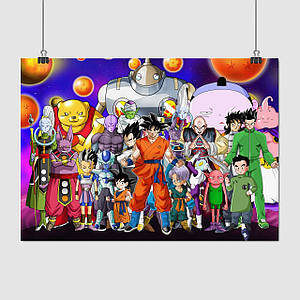 Плакат "Перлина дракона, Dragon Ball", 43×60см