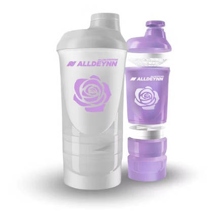 Шейкер AllNutrition Alldeynn Shaker 600+350 мл Violet, фото 2