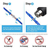 Термоусадкові клемники, водонепроникні MIX. Набір 100 шт. Поліолефінові термоусадкові стикові з'єднувач, фото 5