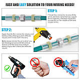 Термоусадкові клемники, водонепроникні MIX. Набір 100 шт. Поліолефінові термоусадкові стикові з'єднувач, фото 7