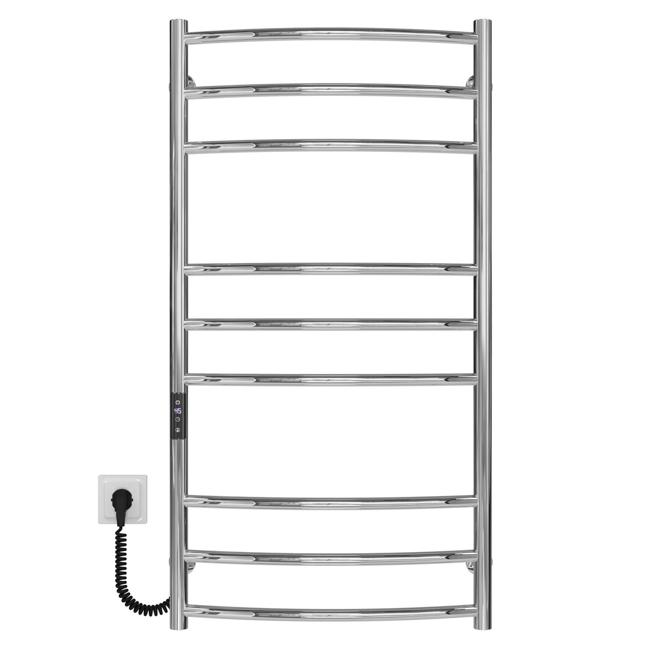 Рушникосушарка електрична Класік Еліт П9 400х1000 Deffi нержавіюча сталь (Хром, JD03, Ліве підключення), фото 1