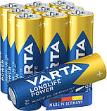 Батарейка Varta LR6/AA  Longlife Power Alkaline (ціна за 4 шт), фото 3