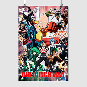 Плакат "Ванпанчмен, One-Punch Man", 60×40см