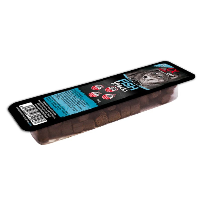 Напіввологі ласощі для собак Alpha Spirit (Альфа Спіріт) DOG Snacks Fish кубики з рибою 35 г, фото 1