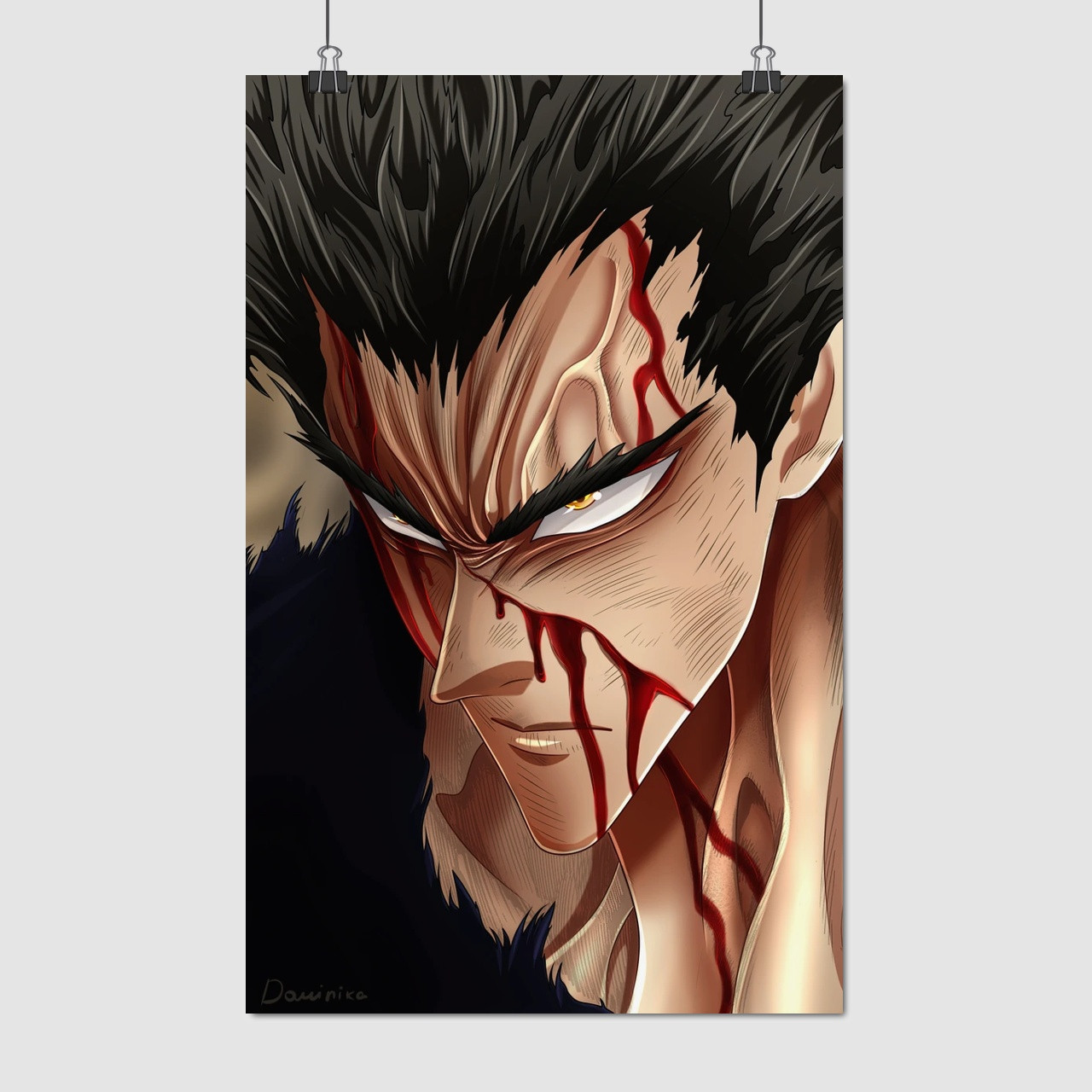 Плакат "Ванпанчмен, One-Punch Man", 60×38см