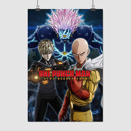 Плакат "Ванпанчмен, One-Punch Man", 60×40см, фото 1