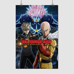 Плакат "Ванпанчмен, One-Punch Man", 60×40см