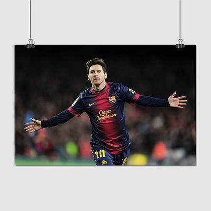 Плакат "Ліонель Мессі, футболіст, Lionel Messi", 40×60см, фото 1
