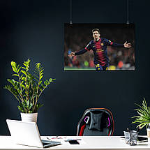 Плакат "Ліонель Мессі, футболіст, Lionel Messi", 40×60см, фото 3
