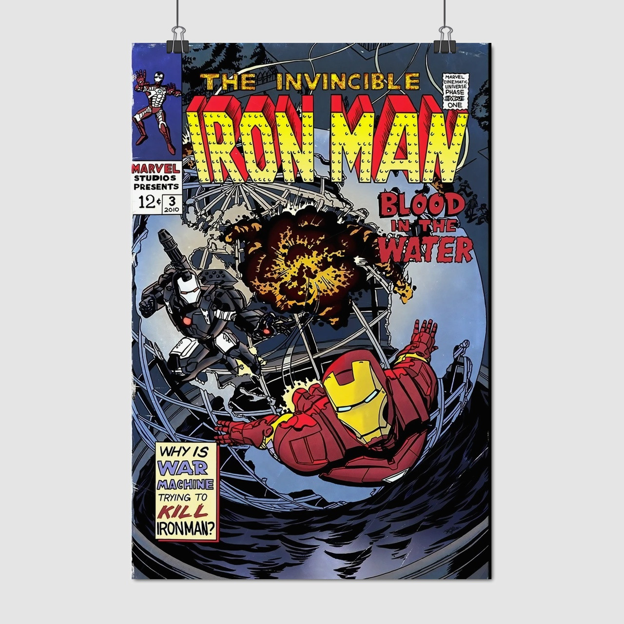 Плакат "Залізна Людина, Iron Man", 60×40см