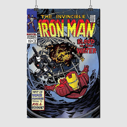 Плакат "Залізна Людина, Iron Man", 60×40см, фото 1
