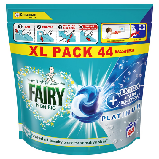 Засіб для прання Fairy Platinum + Extra stain removal 44 капсули