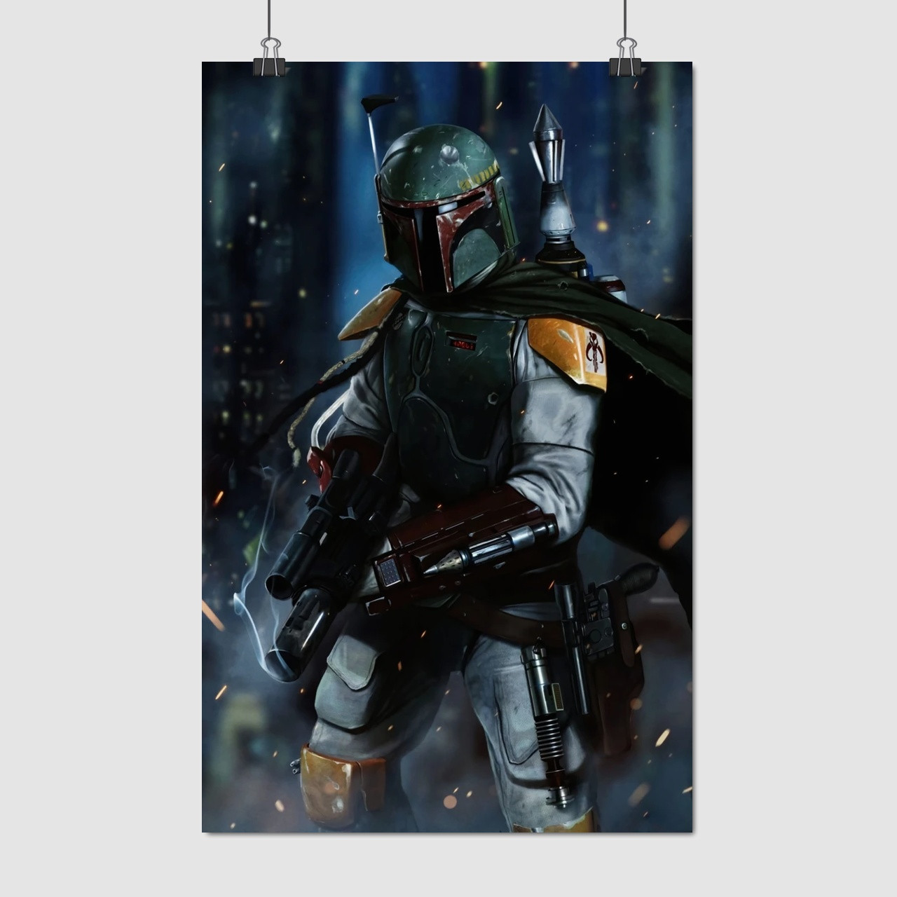Плакат "Боба Фетт, Boba Fett", 60×38см