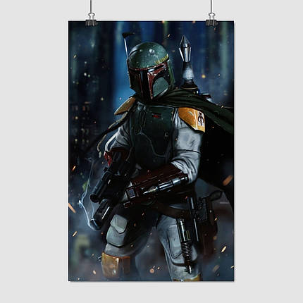 Плакат "Боба Фетт, Boba Fett", 60×38см, фото 1